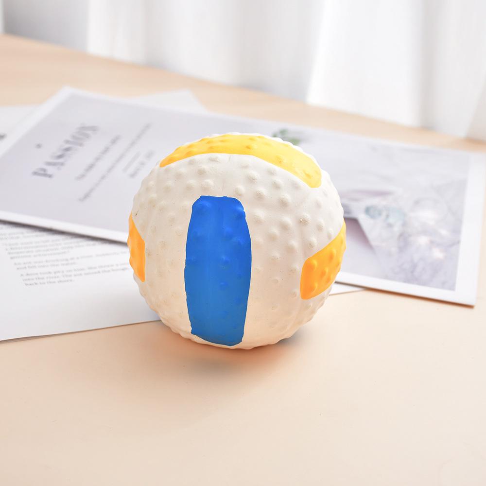 Squeaky Latex Rugby Football Dog Toy - Durable Chew & Stress Relief