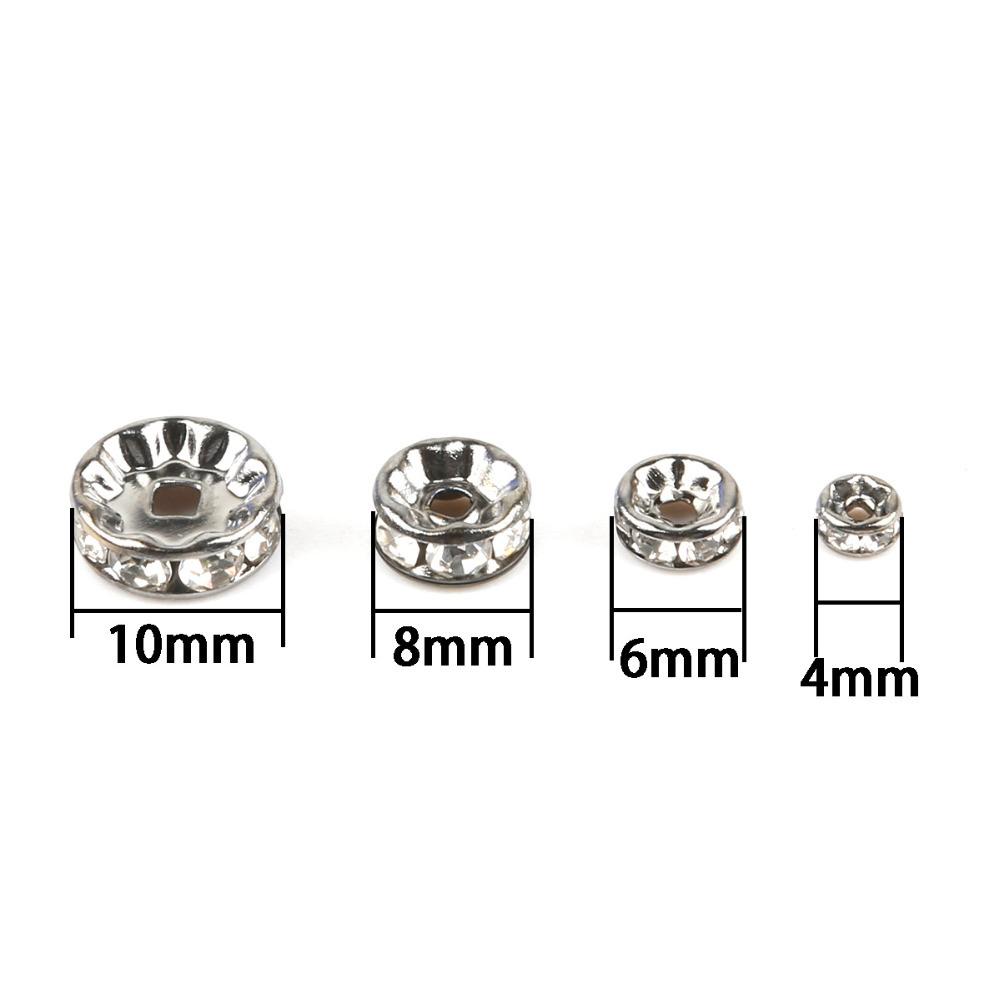 6/8mm 40/80ks křišťálové módní volné korálky distanční korálky pro kutily náhrdelník náramek přívěsek výroba šperků jemné šperky