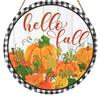 Pumpkin Wooden Welcome Door Hanging, Home Window Wall Decoration