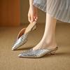 Fashion Woman Mules Slippers Medium Heel Slides New Fashion Sandals Wholesale 2025 Trend H Sandal On Sale Easy Wears 39 Shoes for Women