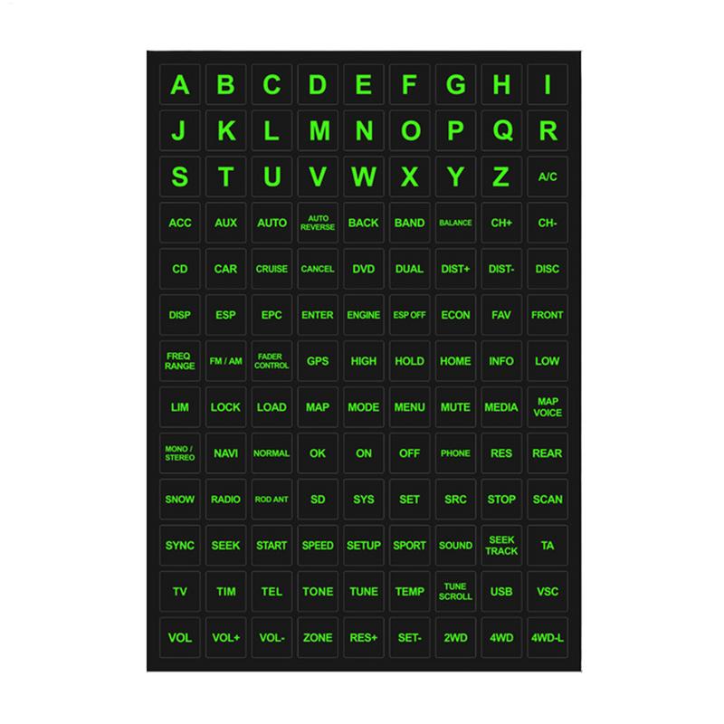 

Car Button Stickers Waterproof Car Window Button Luminous Sticker Automobile Inner Accessories Circuit Panel Label For Car Outer China Mainland