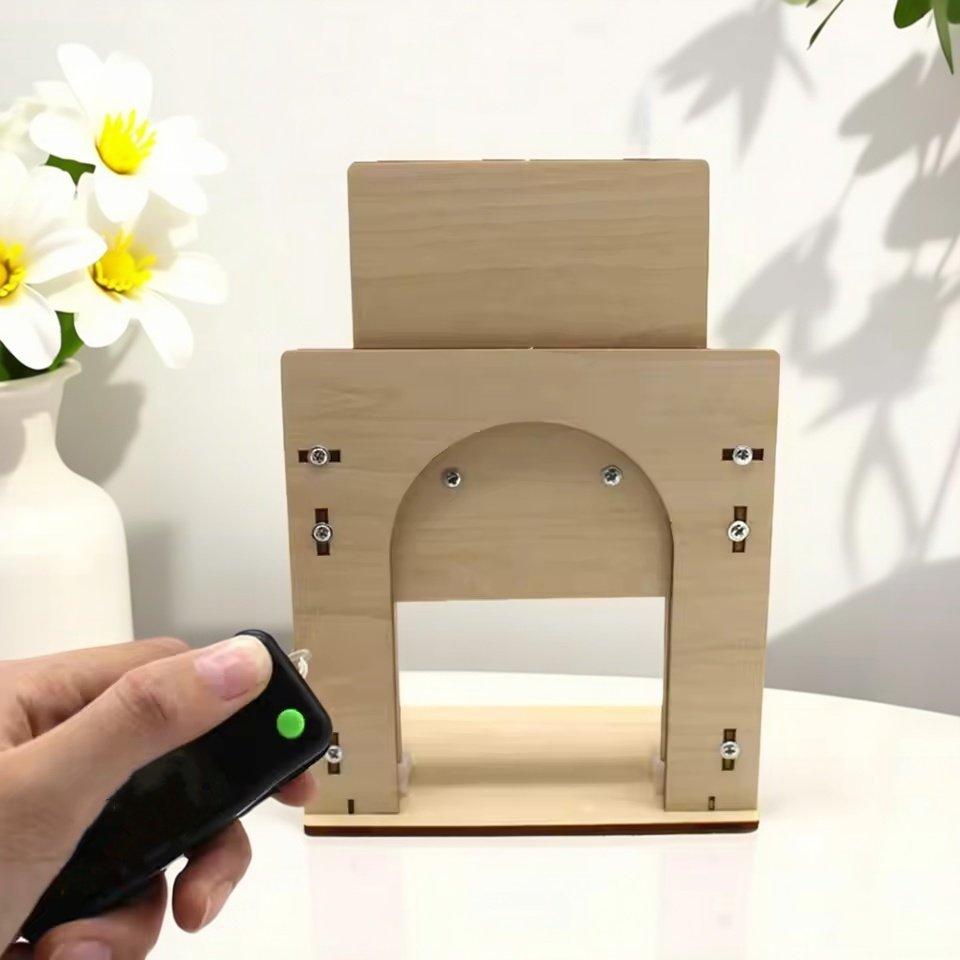 Wooden Elevator Door Science Experiment Kit Learning Education Toy Physics Material Package Kids Educational Creative Toy