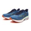 Mizuno Wave Rider 28 Running Thick Blue X Light Green X 4E Shoes, Jogging, Marathon, Training, Sports, Lightweight, Resilient, Sole, Men's, Red, 27.5
