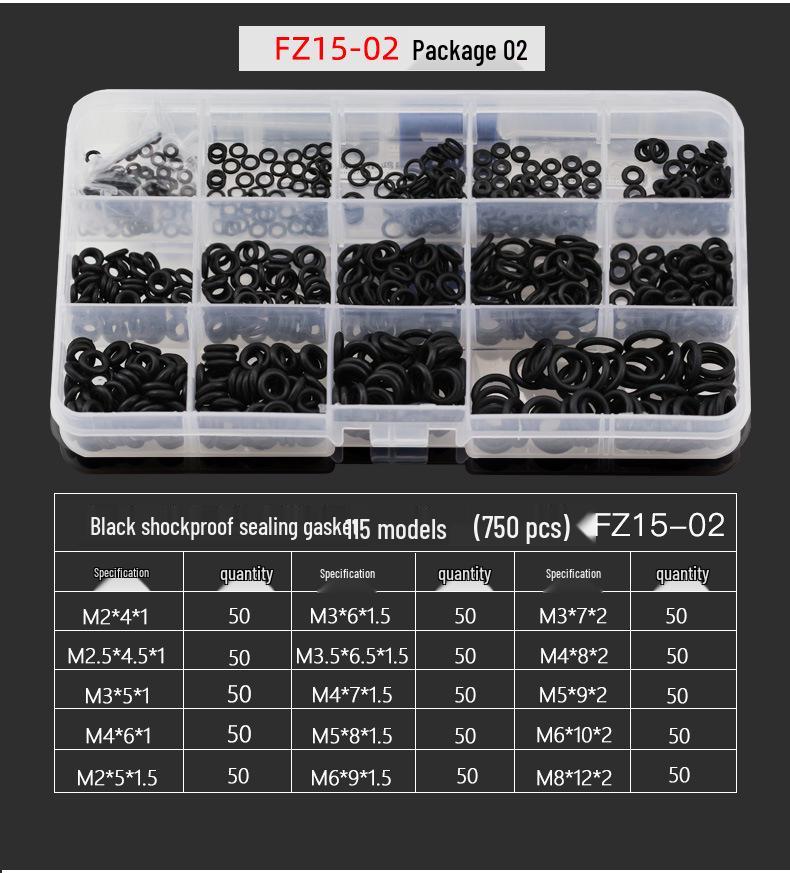 Rubber Anti-Vibration Seal & Enlarged Insulating Gasket Kit with Nylon O-ring and Stainless Steel Washers (M2/M3/M4)