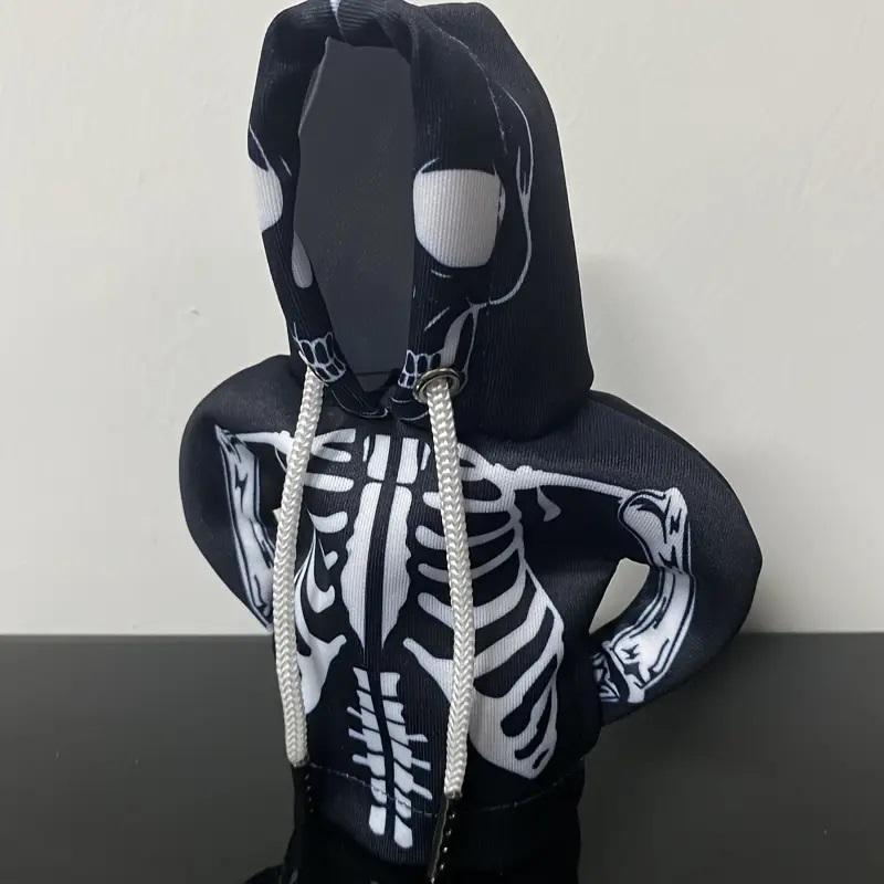 Halloween Gear Shift Mini Hoodie Gift Skull Style Car Shift Cover Gear Lever Dust Protection Cover Automobile Universal Interior