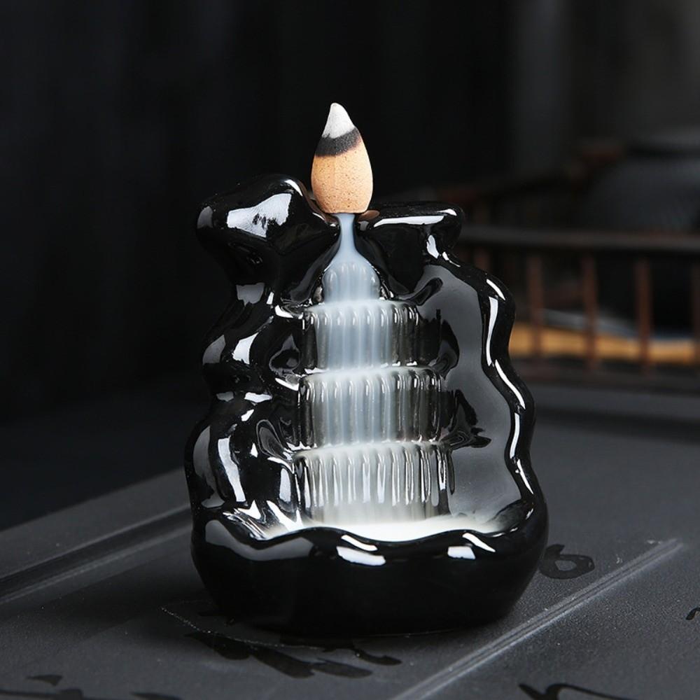 Mini Backflow Incense Burner Alpine Flowing Water Incense Burner Ornament  Meditation