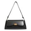 Large Capacity New Trendy and Fashionable Women's Crossbody Bag Niche Autumn and Winter Single Shoulder Armpit Bag Black