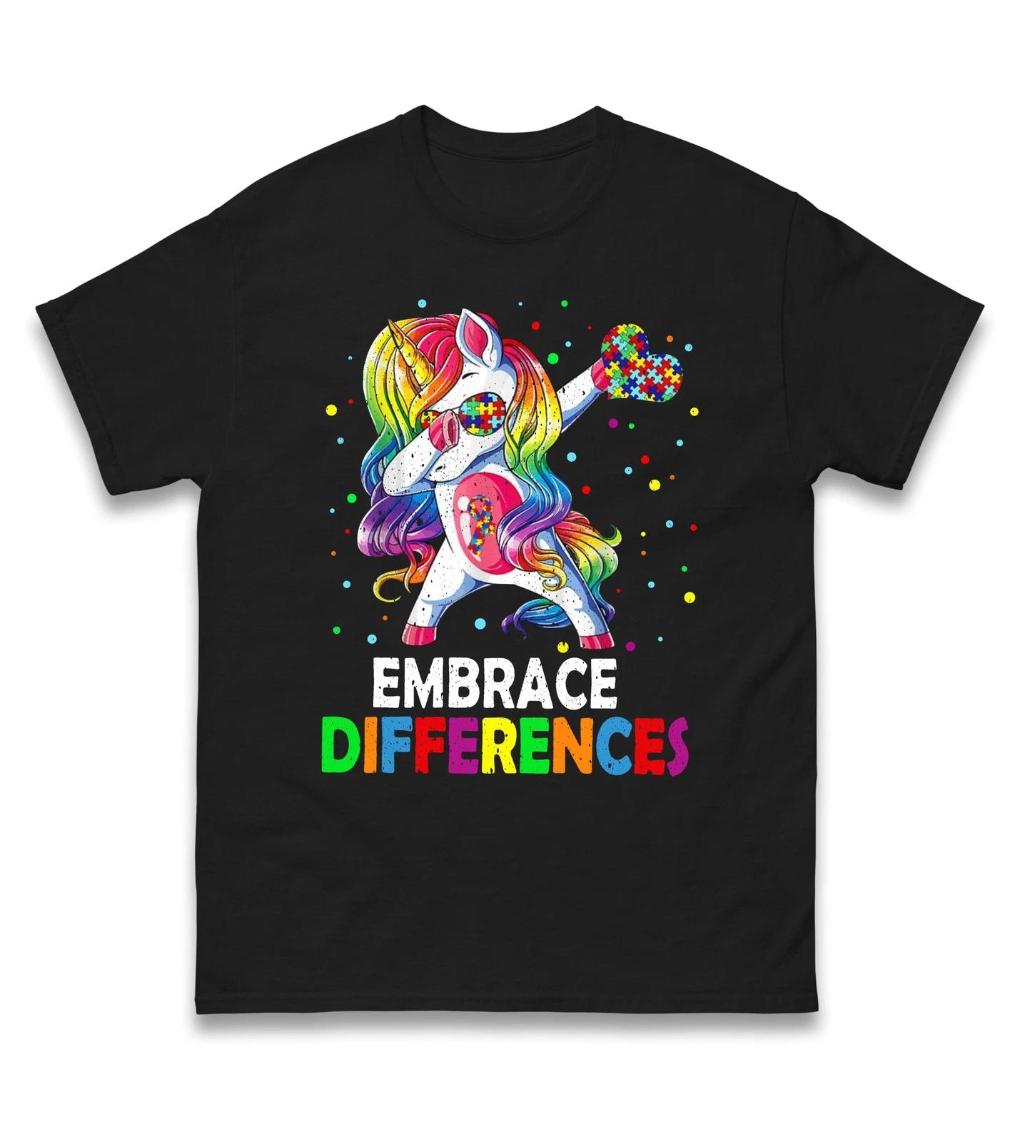 Embrace Difference Autism Awareness T Shirt,Autism Awareness Support,Gift Autism 2XL