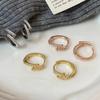 Real  Sterling Silver 18K Gold Zircon Geometric Hoop Earrings for Women Minimalist Trendy Fine  Light Luxury Accessory