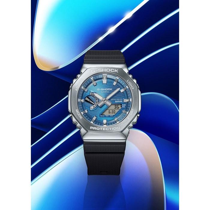 [Casio] G-Shock GBM-2100A-2BJF — Bluetooth, Tough Solar, Metal Covered — Men's, Blue