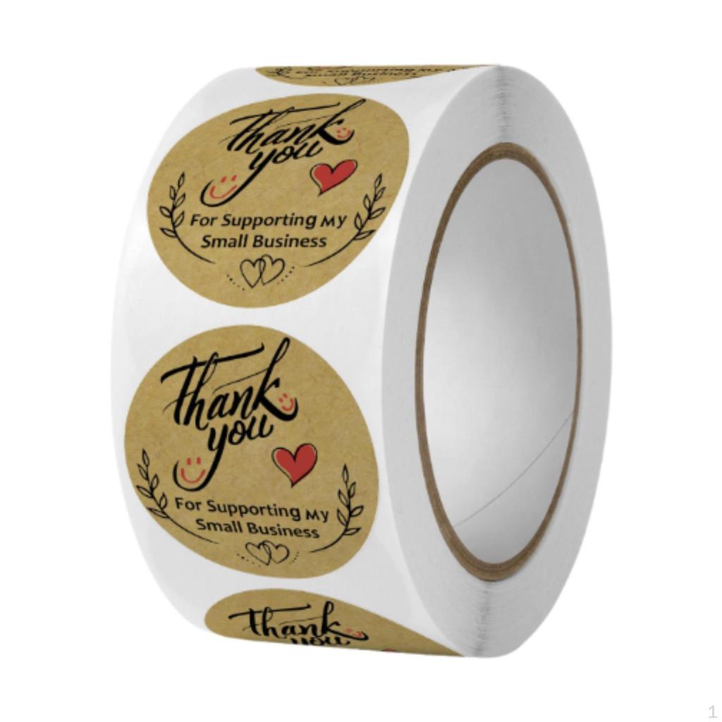 Dankeschön Aufkleber Geschäftspapieranhänger Umschlag Rund Siegel