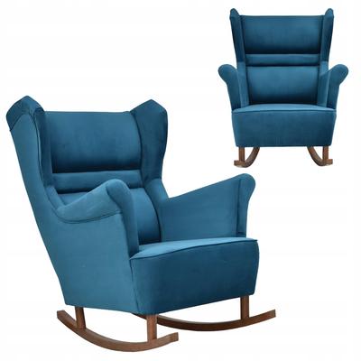 Zoja Rocking Chair Scandinavian Turquoise Blue