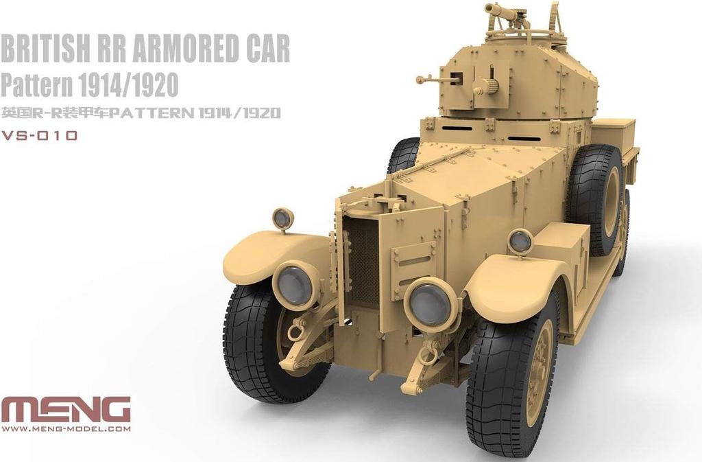 MENG Model British RR Armoured Car Model Plastic Model MVS010 1/35 1914/1920