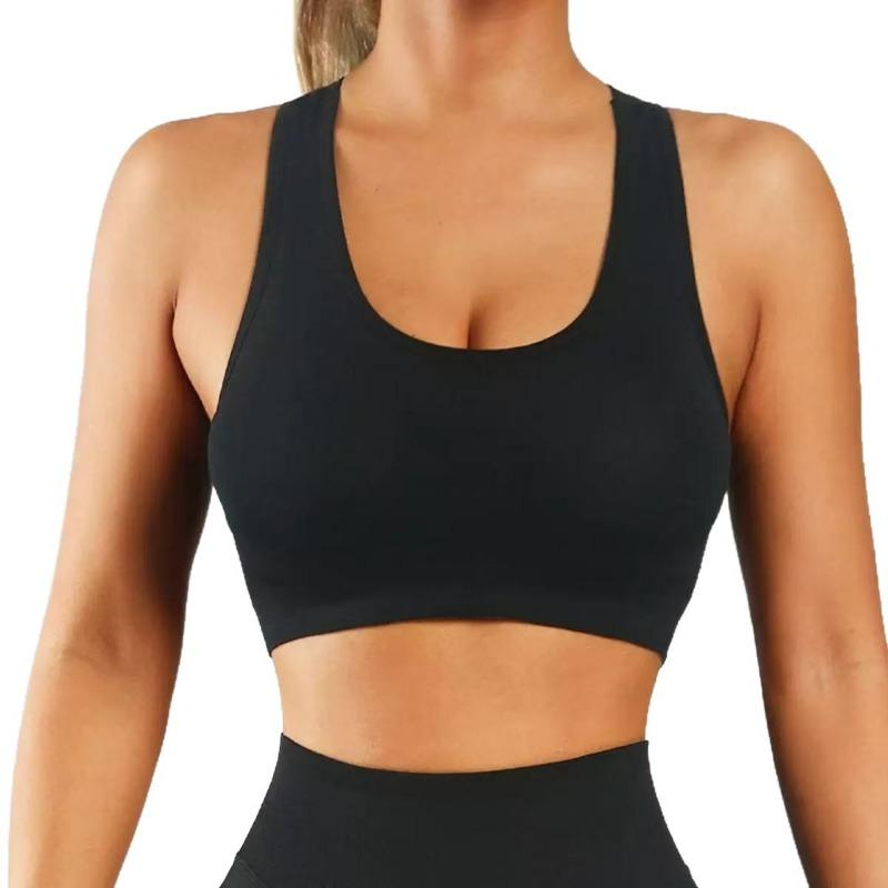 Women S Seamless Halter Neck Sports Bra Comfortable Supportive