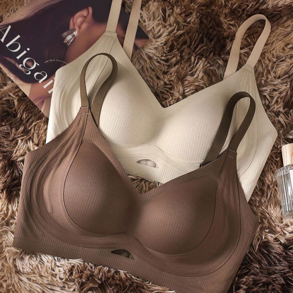 Seamless Bra Women Gather Soft Support Underwear Anti-sagging Underwear On Top No Steel Ring Bra Women