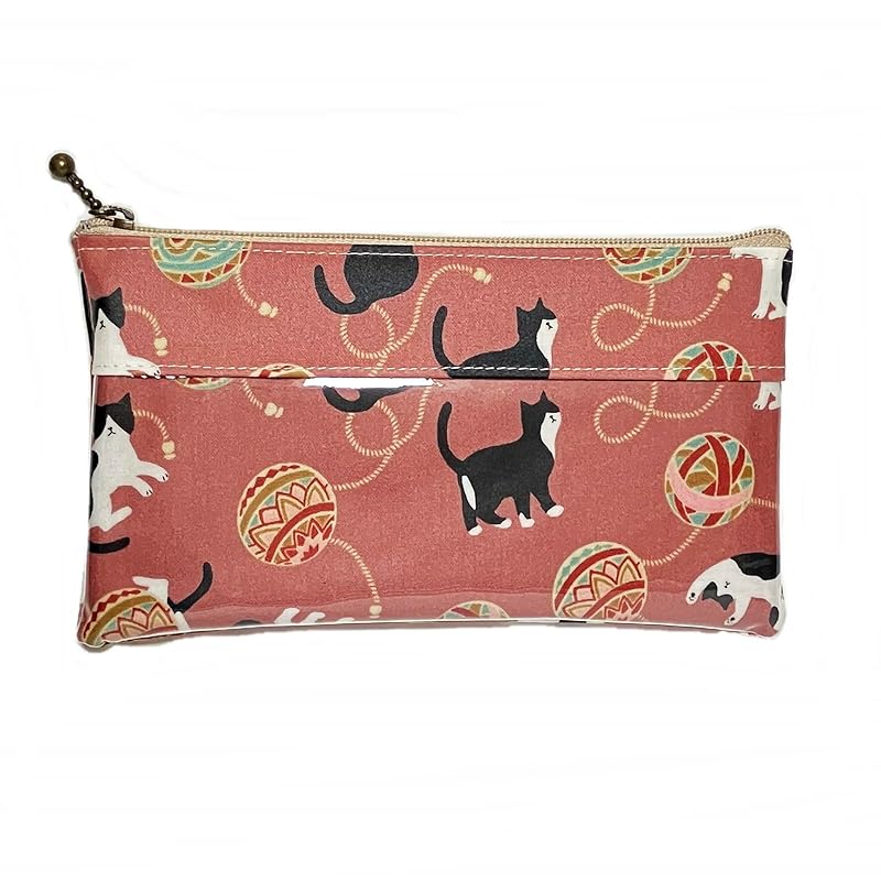

long wallet coin purse passbook holder accessory case billfold cat cat coin case made in Japan ATM wallet ki-173 (Z)