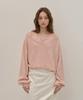 Kamino Terry V-Neck Sweatshirt Set Pink