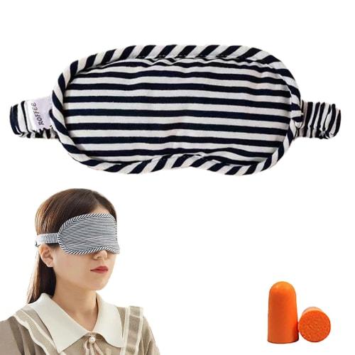 

wulsalio Pure Cotton Barcode Eye Mask, Designed for Sleep, Exquisite Comfort, No Pressure, Moisture-Wicking, Breathable, Perfect for Summer Wear, Easy
