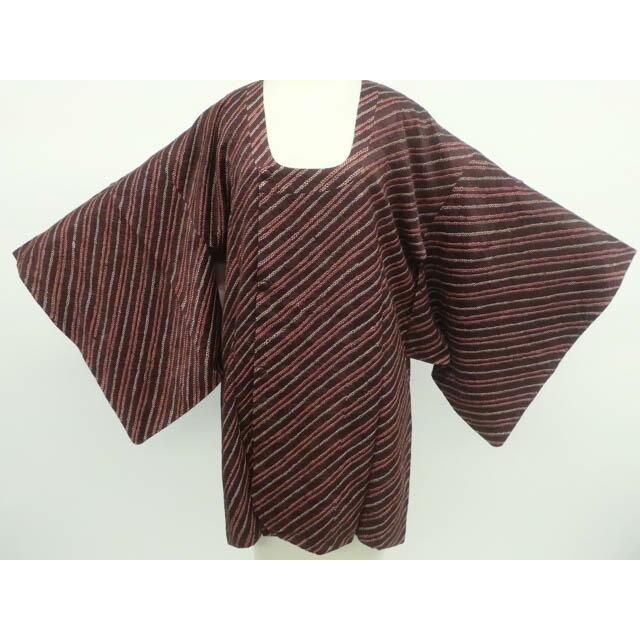 Recycled Kimono, Dochugi, Shibori, Pure Silk Kimono, Good Condition, Length approx. 84.5cm, Sleeve Length approx. 64cm, 25z11-6275 [Recycled