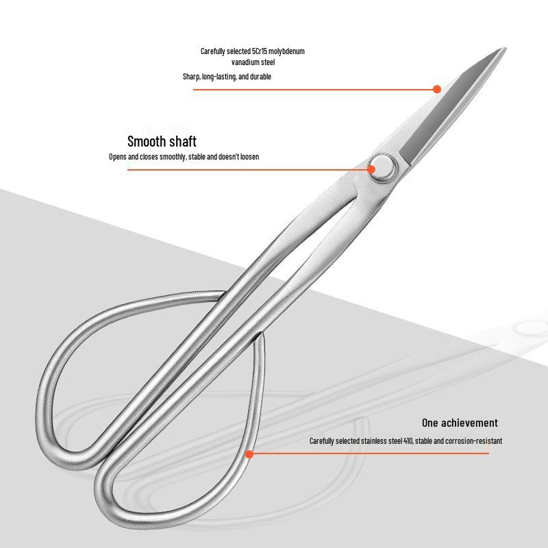 Tender Leaf All-Steel Pruning Shears: Floral, Bud, and Bonsai Scissors for Horticulture and Art