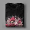 Hazbins Hotels Alastor und Lucifer Herren T-Shirts Dämonisches Verrücktes T-Shirt Kurzarm Rundhals T-Shirts 100% Baumwolle Partykleidung