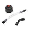 Racing Fuel Filler Hose and Cap Kit Upgrade Filter Design Transparent Fuel Filler Hose and Cap for LC2 Jugs
