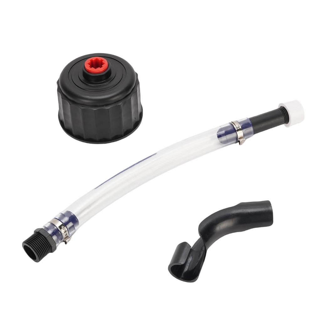 Racing Fuel Filler Hose and Cap Kit Upgrade Filter Design Transparent Fuel Filler Hose and Cap for LC2 Jugs