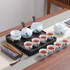 Chaxun Portable Mutton Fat Jade White Porcelain Tea Set