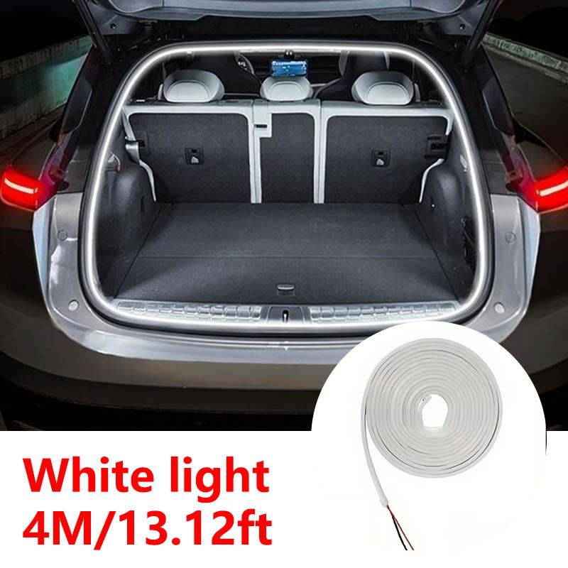 2/4m Car high brightness trunk lighting ambient light interior decoration LED wiring free automatic sensing tailgate light strip