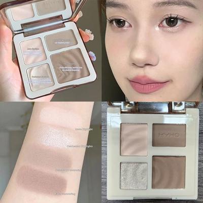 Palette Matte Illuminante Bronzer Trucco Contouring Polvere Naturale Tridimensionale Ombra Naso Pigmento Palette Fard Cosmetici, 01 01 Rosa, 1 pezzo