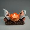 Halloween Home Decoration Ghost Candle Holder Without Candles Decorative Metal Stand Unique Ghost Design Perfect for Spooky