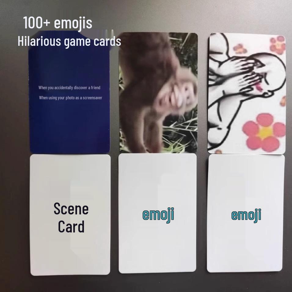 3 Sets of Emoji Playing Cards: Card Game & Battle Table Game with 0.01 Free Shipping