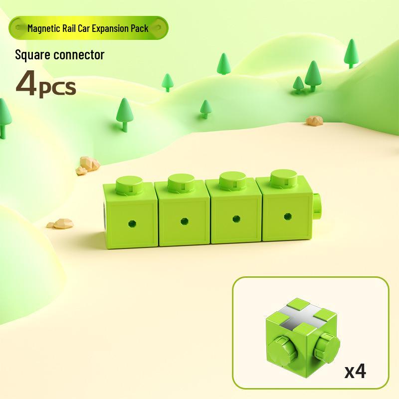 Magnetic Track Toy Car Building Blocks for Boys Age 6, Anti-Gravity Train DIY Birthday Gift
