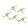 ACROPIX Brass Hook Hose Fittings 4mm Fuel Air Gas Hose Barb Tee