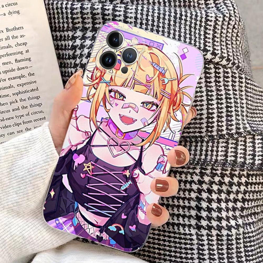 Coque de téléphone Himiko Toga Pour iPhone 16 15 14 13 12 Mini 11 Pro XS Max X XR SE 6 7 8 Plus Housse Souple en Silicone