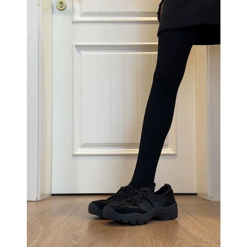 

Sheepskin version~ niche ballet style bow loafers 2025 new leather versatile comfortable casual sports shoes 40 чёрный