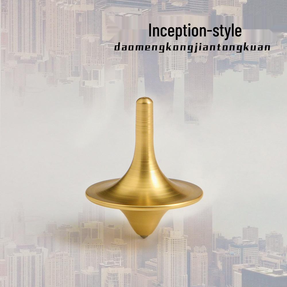 Inception Brass & Steel Ball Fingertip Gyroscope - No Resistance, Stress Relief Toy for Kids