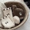 Anti-slip Mink Velvet Socks Cartoon Fluffy Mid Socks Soft Floor Plush Sock