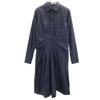 JIL SANDER made in Italy Long sleeve Shirt dress 38 Navy Women Used