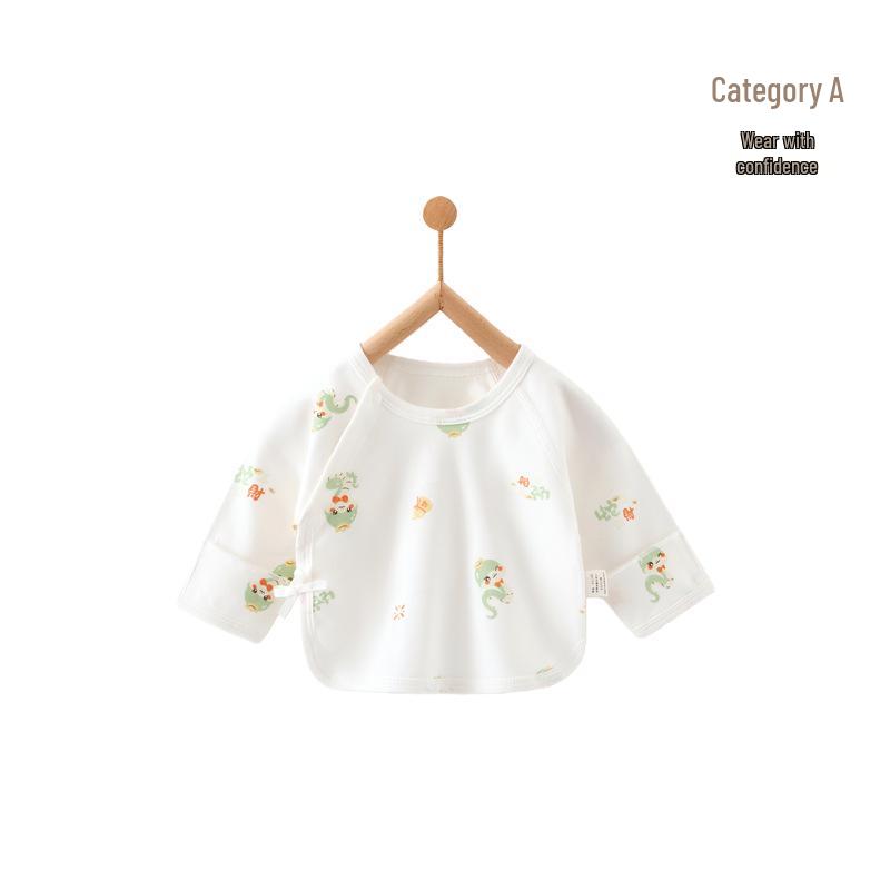 Neugeborenes T-Shirt aus reiner Baumwolle ohne Etikett – Frühling/Herbst Stil