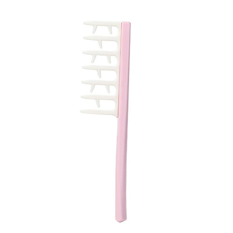 

Hair Seam Comb Plastic Portable for Home,Salon,and Barber Shop Use Create Shaggy Hair Roots рожевий