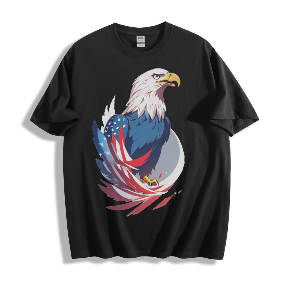 Patriotic Eagle Crest T-Shirt - American Pride Unisex Tee