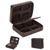 Family Storage Case with Card Luxury Watch Storage Perfect for Business and Gifts Contact's 4-Watch Slots, Bag, Travel, Trips,