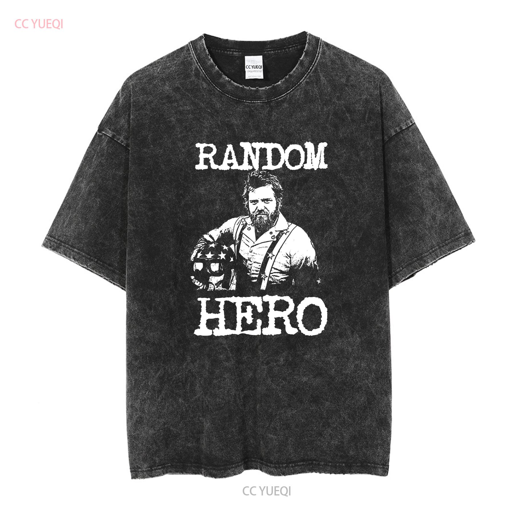 Jackass Ryan Dunn Zufälliger Held Fan Merch T-Shirt S bis 2XL Lang- oder Kurzarm Vintage Gewaschen Gedehnt Atmungsaktiv Bequem 3XL black