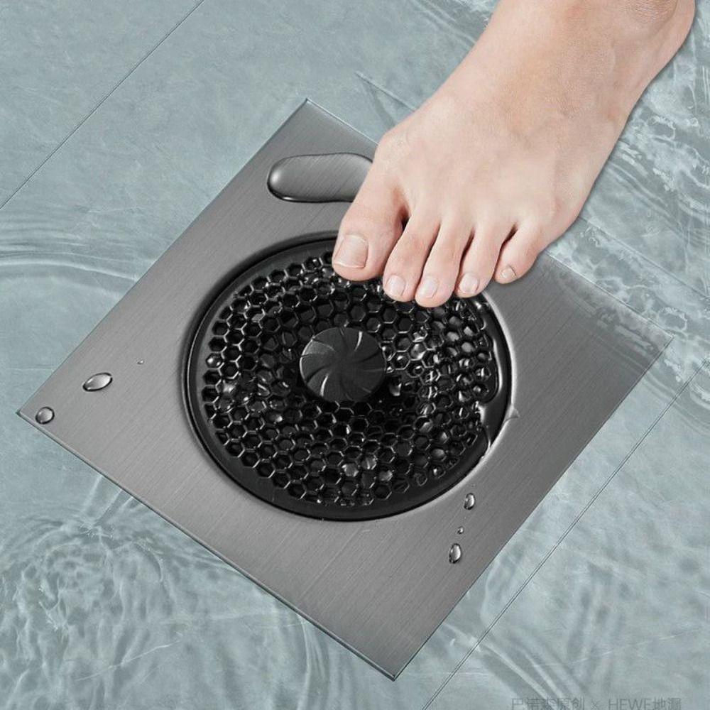 Removable Shower Plug Fast Drainage Backflow Preventer Valve Floor Drain Strainer  Kitchen