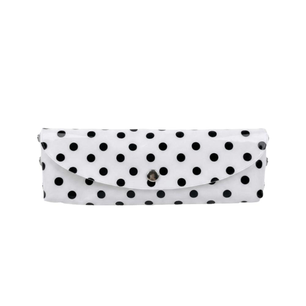 Snap Button Closure Storage Pouch Portable Design Stationery Organizer Student