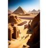 Egyptian Pyramid Temple Sphinx Prints Poster Canvas HD Painting Modern Wall Art Pictures For Living Room Bedroom Home Decoration