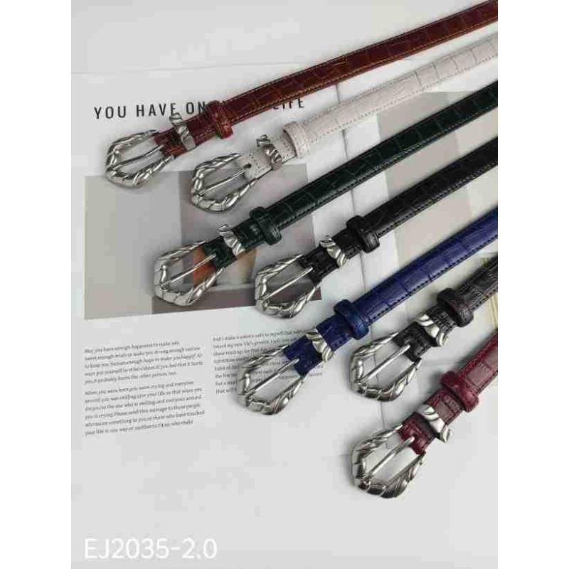 Women's Belt Women's Leather Thin Belt Fashion Versatile Casual Decoration Small Belt Belt