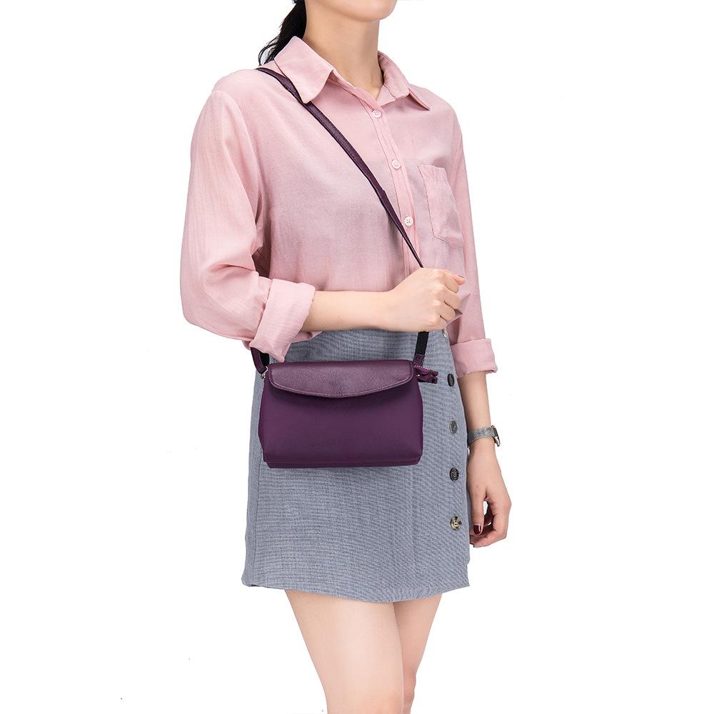 Women's waterproof cloth bag, women's commuting big bag, light work canvas bag bag, versatile diagonal span mother bag single shoulder