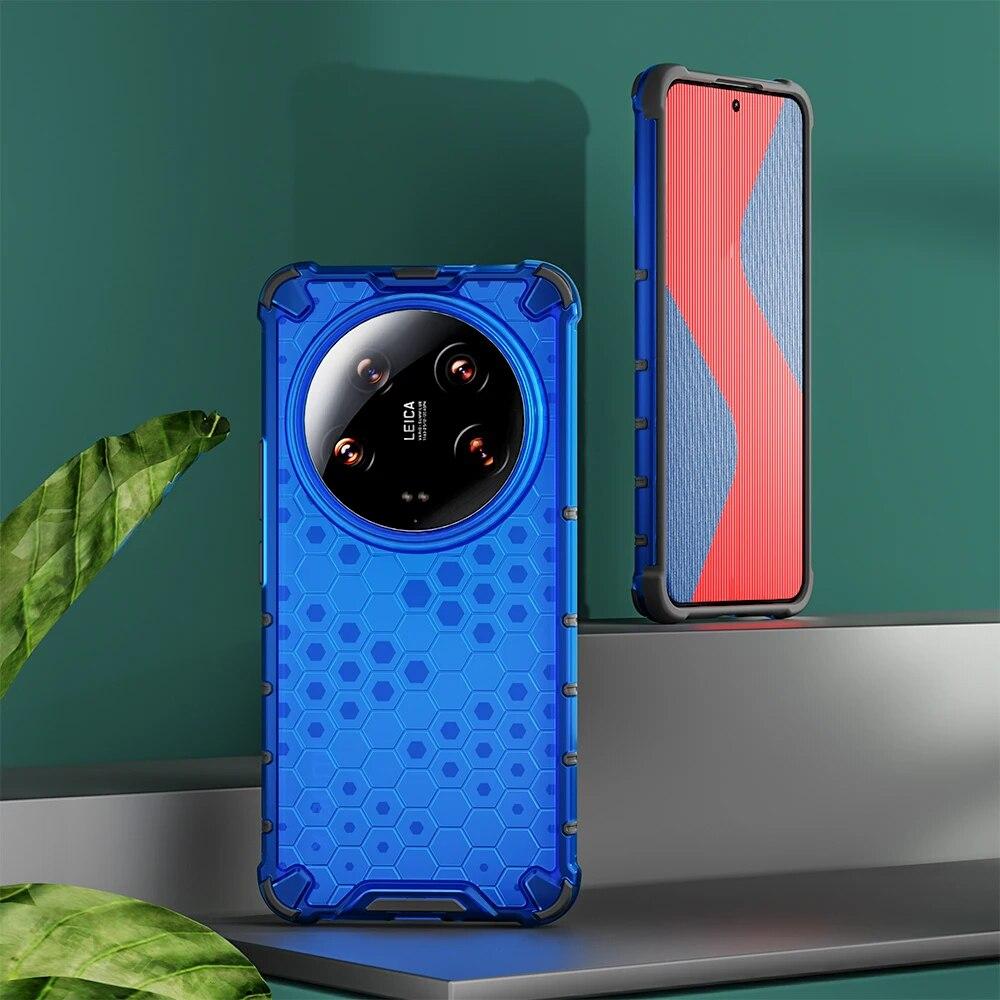 

Противоударный защитный чехол KEYSION для Xiaomi 14 Ultra 5G 14 Pro 13 Ultra, силиконовый + прозрачный сотовый чехол для телефона из ПК для Redmi A3 for Redmi A3 синий